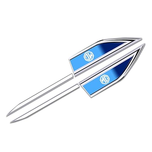 WENINETIES 2 Stück Auto Emblem Aufkleber für MG RX9 2024-, Auto Metall Emblem Aufkleber Auto Logo Aufkleber Abzeichen Buchstaben Aufkleber,Blue von WENINETIES