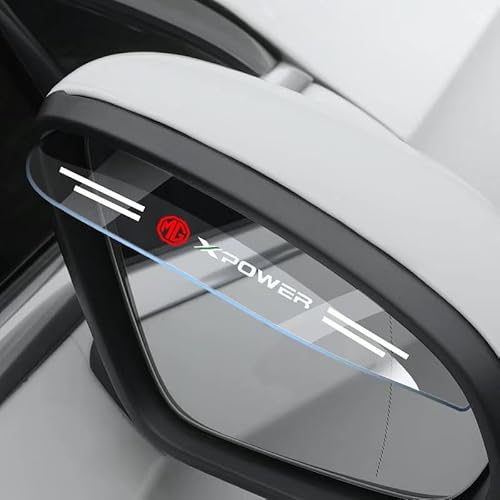 WENINETIES 2 Stück Auto Rückspiegel Regenschutz für MG HS 2017 2018 2019 2020 2021 2022 2023 2024, Seitenspiegel Regenschutz Rückspiegel Regen Augenbraue,E von WENINETIES