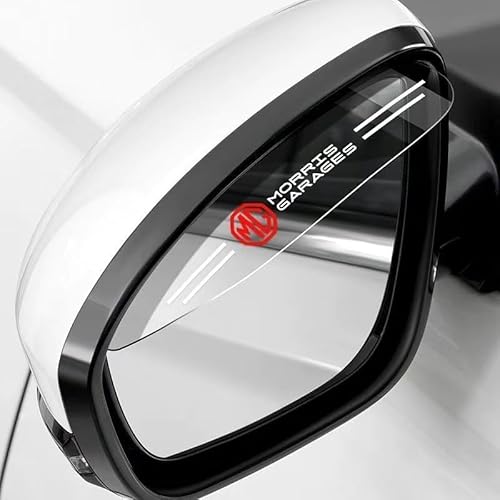 WENINETIES 2 Stück Auto Rückspiegel Regenschutz für MG ZS 2020 2021 2022 2023 2024, Seitenspiegel Regenschutz Rückspiegel Regen Augenbraue,A von WENINETIES