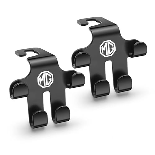 WENINETIES 2 Stück Autositz-Haken für MG MG4 EV XPower 2023 2024, Autohaken Auto-Aufbewahrungshaken Rücksitz Kopfstütze Haken 1-Sekunde-Installation von WENINETIES