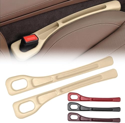 WENINETIES 2 Stück Autositz Lückenfüller für Nissan Qashqai J10 2006 2007 2008 2009 2010 2011 2012 2013, Aufbewahrungsbox für Autositze Auto Sitzlückenfüller Stopfen Autositz Spaltfüller,White von WENINETIES