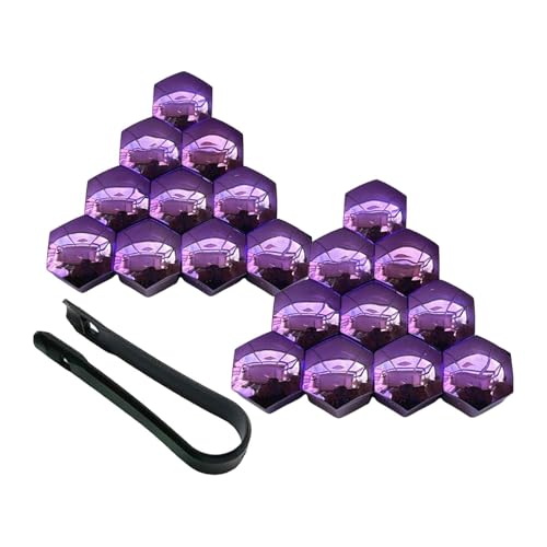 WENINETIES 20 Stück Radmutterabdeckungen für Buick Encore GX 2020-2026, Auto Radschraubenkappen Wasserdicht Staubdicht mit Entfernung Werkzeug,Purple-21mm WENINETIES 20 Stück Radmutterabdeckungen für Buick Encore GX 2020-2026, Auto Radschraubenkappen Wasserdicht Staubdicht mit Entfernung Werkzeug,Purple-21mm von WENINETIES