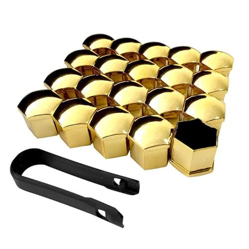 WENINETIES 20 Stück Radmutterabdeckungen für Buick Envision 2016-2020 2021-2025, Auto Radschraubenkappen Wasserdicht Staubdicht mit Entfernung Werkzeug,Gold-19mm WENINETIES 20 Stück Radmutterabdeckungen für Buick Envision 2016-2020 2021-2025, Auto Radschraubenkappen Wasserdicht Staubdicht mit Entfernung Werkzeug,Gold-19mm von WENINETIES