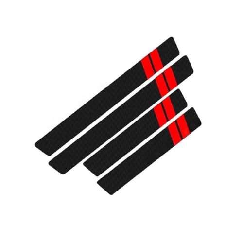 WENINETIES 4 Stück Auto Einstiegsleisten Türschweller für Chevrolet Traverse 2018-2023 2024-2025, Türschweller Schutzfolie Kohlefaser Aufkleber,Red WENINETIES 4 Stück Auto Einstiegsleisten Türschweller für Chevrolet Traverse 2018-2023 2024-2025, Türschweller Schutzfolie Kohlefaser Aufkleber,Red von WENINETIES