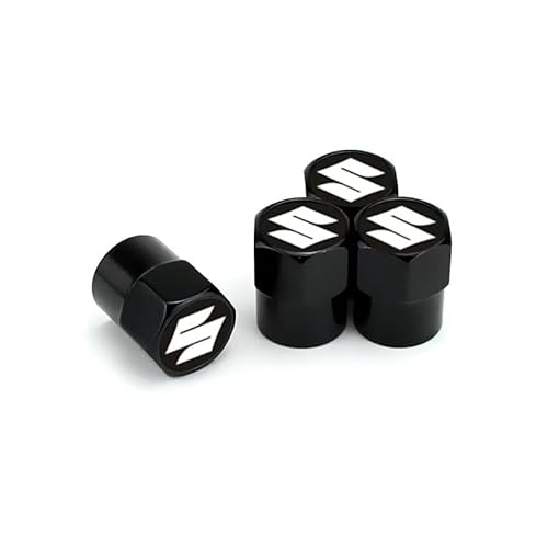 WENINETIES 4 Stück ReifenventilKappen für Suzuki Alto VII 2009-2014, Auto-Reifen Ventilabdeckung Autoventil-Kappen Ventilkappen Auto,F WENINETIES 4 Stück ReifenventilKappen für Suzuki Alto VII 2009-2014, Auto-Reifen Ventilabdeckung Autoventil-Kappen Ventilkappen Auto,F von WENINETIES