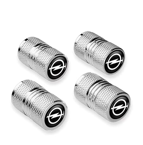 WENINETIES 4 Stück Ventilkappen für Opel Zafira Tourer C 2011-2020, Reifenventil Auto-Reifen Ventilabdeckung Auto Autoventil Einfache Montage,Silver WENINETIES 4 Stück Ventilkappen für Opel Zafira Tourer C 2011-2020, Reifenventil Auto-Reifen Ventilabdeckung Auto Autoventil Einfache Montage,Silver von WENINETIES