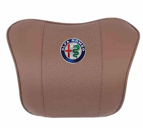 WENINETIES Auto Kopfstütze für Alfa Romeo Giulia (952) 2022-, Auto Memory Foam Nackenkissen Kopfkissen Bietet Verstellbaren Schultergurt,1*Headrest-C von WENINETIES