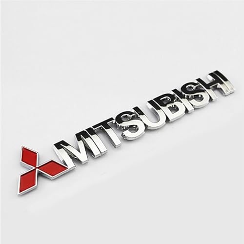 WENINETIES Auto Metall Emblem Aufkleber für Mitsubishi Delica(D5) 2007-2018, 3D Chrom Stereo Karosserie Emblem Zeichen Selbstklebende Logo Sticker Zubehör von WENINETIES