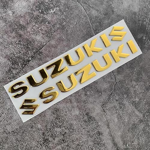WENINETIES Auto Metall Emblem Aufkleber für Suzuki SCross Hybrid 2021-2023 2024, 3D Chrom Stereo Karosserie Emblem Zeichen Selbstklebende Logo Sticker Zubehör,Gold WENINETIES Auto Metall Emblem Aufkleber für Suzuki SCross Hybrid 2021-2023 2024, 3D Chrom Stereo Karosserie Emblem Zeichen Selbstklebende Logo Sticker Zubehör,Gold von WENINETIES