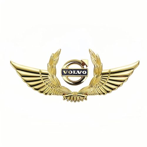 WENINETIES Auto Metall Emblem Aufkleber für Volvo EC40 I 2021-2025, 3D Chrom Stereo Karosserie Emblem Zeichen Selbstklebende Logo Sticker Zubehör von WENINETIES
