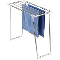 3774020100 Wäschetrockner Profi Single - 5,5 m Trockenlänge, Edelstahl rostfrei, 87 x 79 x 39 cm, Silber matt - Wenko von Wenko