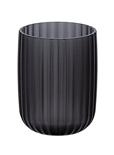 WENKO Zahnputzbecher Agropoli Grau, Zahnbürstenhalter für Zahnbürste und Zahnpasta aus hochwertigem Kunststoff mit plastischer Formgebung und gefrosteter Oberfläche, Ø 7,5 x 10 cm WENKO Zahnputzbecher Agropoli Grau, Zahnbürstenhalter für Zahnbürste und Zahnpasta aus hochwertigem Kunststoff mit plastischer Formgebung und gefrosteter Oberfläche, Ø 7,5 x 10 cm von WENKO