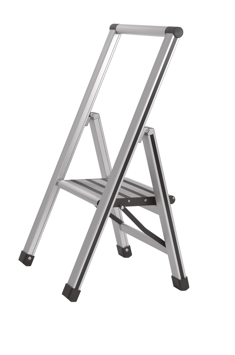 Wenko Alu-Design Klapptrittleiter 1-stufig von WENKO-WENSELAAR GmbH & Co. KG