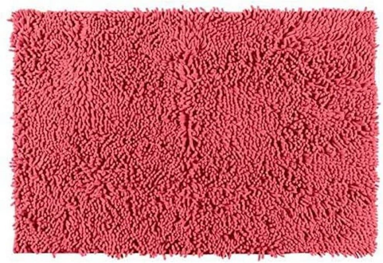 Badematte WENKO, Badematte Chenille Coral, Badematte Duschmatte samtweich rutschhemmend von WENKO