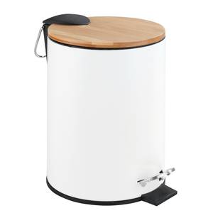 home24 Kosmetik Treteimer Tortona 3L 17 x 235 x 21cm Weiß von home24