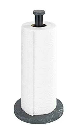 WENKO Küchenrollenhalter Marmor Schwarz von WENKO