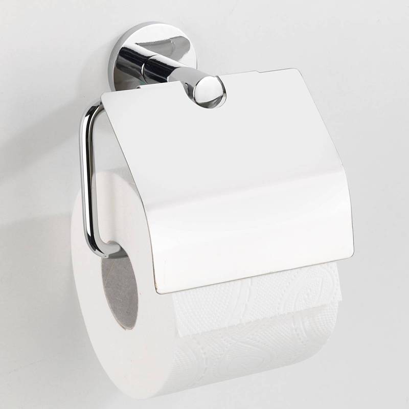 home24 Toilettenpapierhalter Isera I Zinkdruckguss Silber 14 x 13 x 7cm von home24