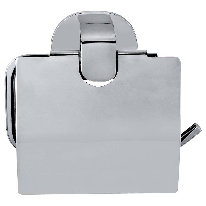 home24 Toilettenpapierhalter Maribor I Zinkdruckguss Silber 14 x 13 x 8cm von home24