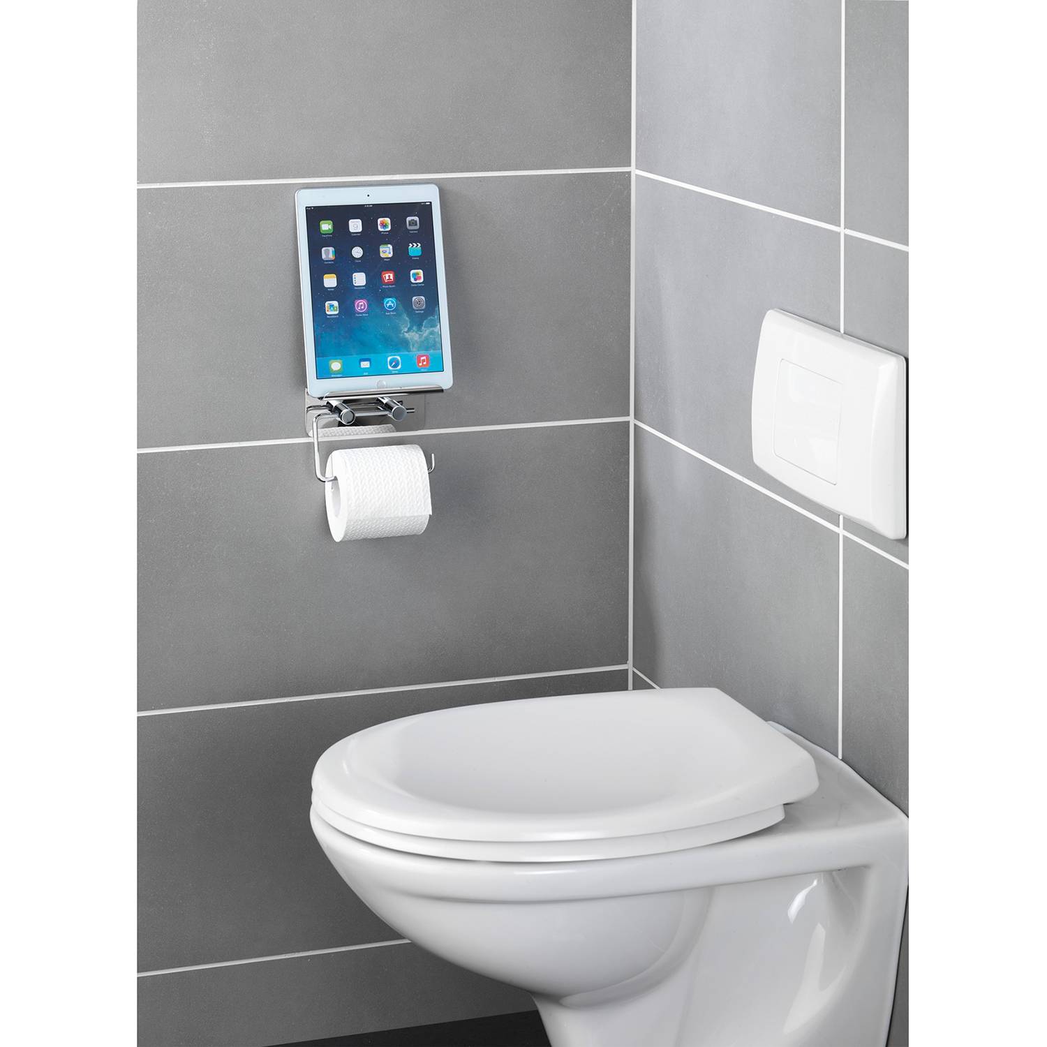 Toilettenpapierhalter Smartphone Ablage von WENKO