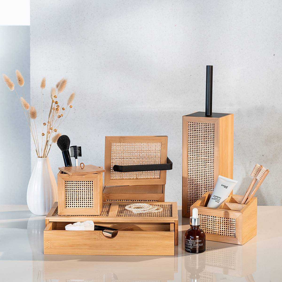 home24 WC-Bürste Allegre Bambus / Rattan / Stahl Beige 10 x 37 x 10cm home24 WC-Bürste Allegre Bambus / Rattan / Stahl Beige 10 x 37 x 10cm von home24