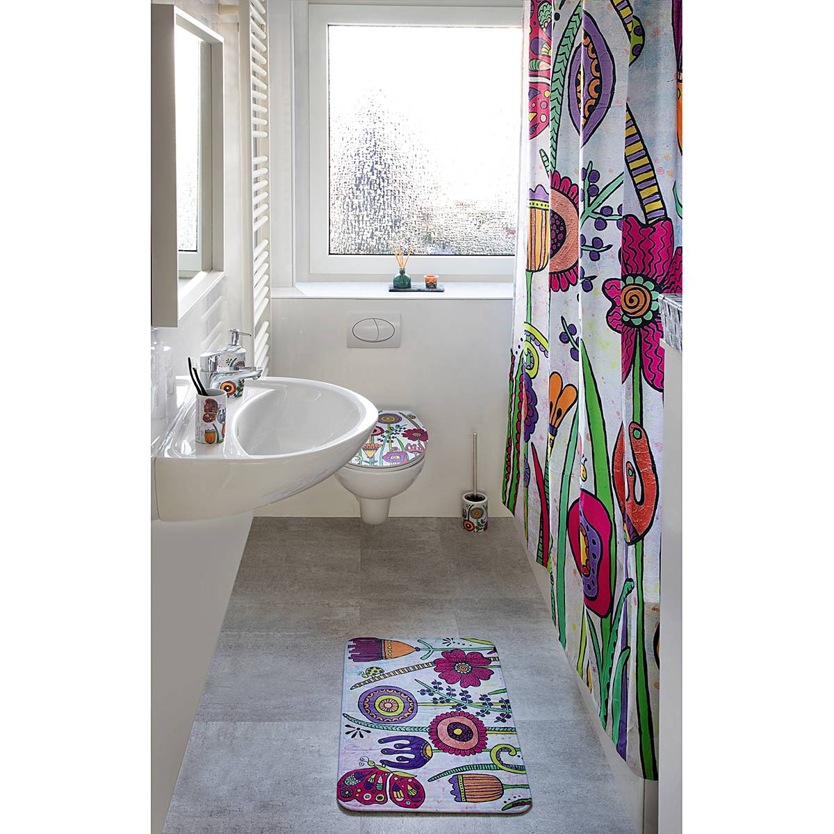 WC-Bürste Rollin'Art Full Bloom von WENKO