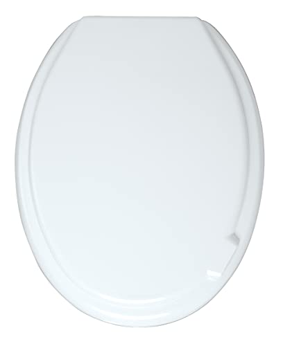 WENKO WC-Sitz Mop - Toilettensitz, variable Kunststoffbefestigung, Thermoplast, 37 x 46 cm, Weiß WENKO WC-Sitz Mop - Toilettensitz, variable Kunststoffbefestigung, Thermoplast, 37 x 46 cm, Weiß von WENKO