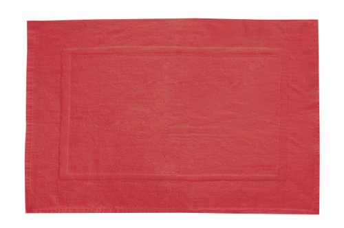 Wenko 19534100 Frottier-Duschvorleger - Baumwolle, 50 x 70 cm, rot von WENKO
