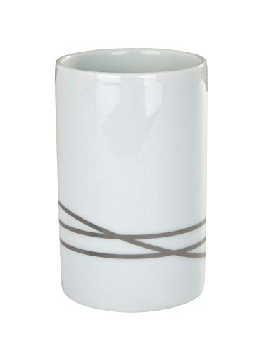 WENKO 20014102 Zahnputzbecher Noa - Zahnbürstenhalter für Zahnbürste und Zahnpasta, Keramik, 7.1 x 10.6 x 7.1 cm, Weiß WENKO 20014102 Zahnputzbecher Noa - Zahnbürstenhalter für Zahnbürste und Zahnpasta, Keramik, 7.1 x 10.6 x 7.1 cm, Weiß von WENKO