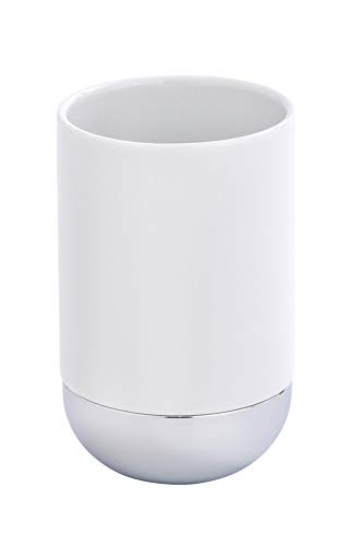 WENKO 21646100 Zahnputzbecher Melfi - Zahnbürstenhalter für Zahnbürste und Zahnpasta, Keramik, 7.2 x 11 x 7.2 cm, Weiß WENKO 21646100 Zahnputzbecher Melfi - Zahnbürstenhalter für Zahnbürste und Zahnpasta, Keramik, 7.2 x 11 x 7.2 cm, Weiß von WENKO