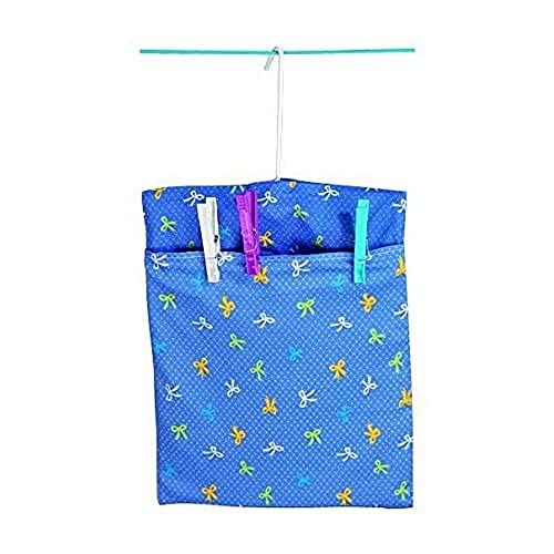 Wenko 3710810100 Wäscheklammer Beutel Set - mit 12 Klammern, für ca. 130 Klammern, 24 x 34 x 1.5 cm von WENKO