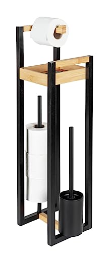WENKO 4 in 1 Stand WC-Garnitur Braidi mit großer Ablagefläche Natur WENKO 4 in 1 Stand WC-Garnitur Braidi mit großer Ablagefläche Natur von WENKO