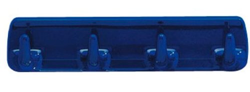 WENKO 4408040100 Hakenleiste mit 4 Haken blau selbstklebend 19x2.5x4.5cm Neu von WENKO