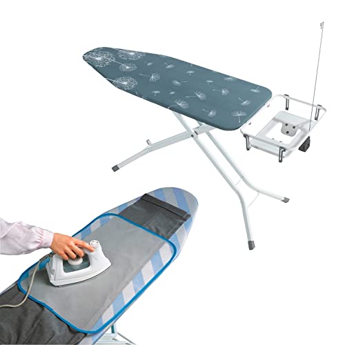 WENKO Bügeltisch Professional & Gitternetz-Bügeltuch, extra breites Bügelbrett 130 x 98 x 48 cm mit großer, absenkbarer Ablage für die Dampfbügelstation & Auflage zum Bügeln von empfindlichen Stoffen WENKO Bügeltisch Professional & Gitternetz-Bügeltuch, extra breites Bügelbrett 130 x 98 x 48 cm mit großer, absenkbarer Ablage für die Dampfbügelstation & Auflage zum Bügeln von empfindlichen Stoffen von WENKO