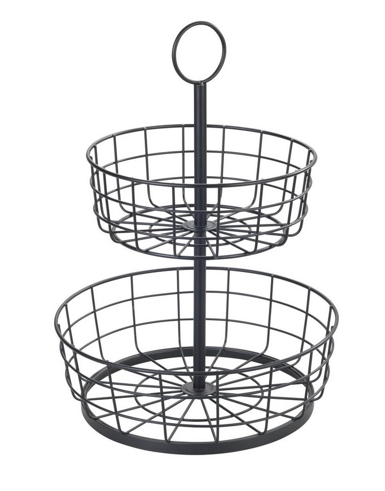 WENKO Allzweckkorb WENKO Multi-Korb-Etagere HT 39x28 cm schwarz von WENKO