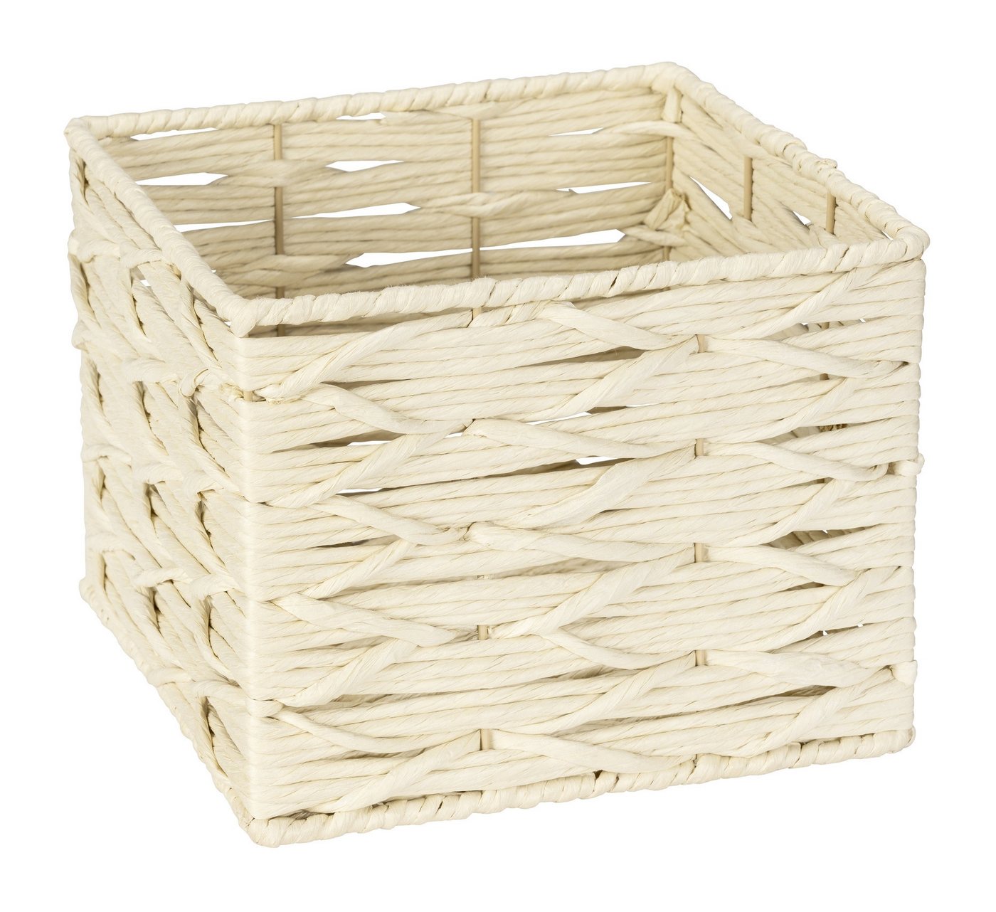 WENKO Aufbewahrungsbox WENKO Badbox VABRIANO (BHT 24x18.50x24 cm) BHT 24x18.50x24 cm beige von WENKO