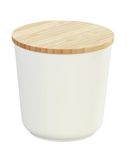 WENKO Aufbewahrungsdose Plaia 500 ml, cremefarbene Vorratsdose mit Deckel aus Bambus ausgestattet mit einem Silikonring, luftdichter Verschluss, spülmaschinengeeignete Dose, BPA-frei, Ø 10,5 x 10,5 cm WENKO Aufbewahrungsdose Plaia 500 ml, cremefarbene Vorratsdose mit Deckel aus Bambus ausgestattet mit einem Silikonring, luftdichter Verschluss, spülmaschinengeeignete Dose, BPA-frei, Ø 10,5 x 10,5 cm von WENKO