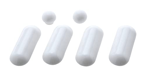 WENKO Auflagestopfen für Premium WC-Sitze - 6er Set, Kunststoff, 1.7 x 1.3 x 4.5 cm, Weiß von WENKO