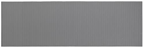 WENKO Weichschaummatte Grau, rutschfeste Bodenmatte, vielseitig nutzbar als pflegeleichter Duschvorleger & schmutzabweisender Küchenläufer, hygienisch, atmungsaktiv, zuschneidbar, 65 x 200 cm von WENKO