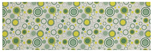 WENKO Weichschaummatte Retro, rutschfeste Bodenmatte, vielseitig nutzbar als pflegeleichter Duschvorleger & schmutzabweisender Küchenläufer, hygienisch, atmungsaktiv, zuschneidbar, 65 x 200 cm von WENKO