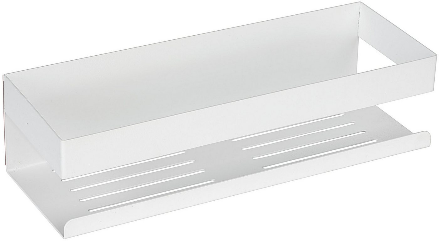 WENKO Badregal Turbo-Loc® Genova, Wandregal aus hochwertigem Edelstahl, Befestigen ohne Bohren von WENKO