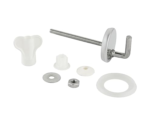 WENKO Befestigung für Duroplast WC-Sitze WC-Sitz Befestigungsersatz-Set Glänzend WENKO Befestigung für Duroplast WC-Sitze WC-Sitz Befestigungsersatz-Set Glänzend von WENKO