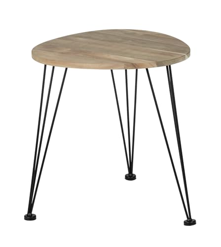 WENKO Beistelltisch freistehend aus Akazienholz FSC Zertifiziert mit pulverbeschichteten Metallbeinen für Wohnzimmer Natur 44 x 43 x 44 cm WENKO Beistelltisch freistehend aus Akazienholz FSC Zertifiziert mit pulverbeschichteten Metallbeinen für Wohnzimmer Natur 44 x 43 x 44 cm von WENKO