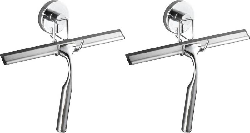 WENKO Duschabzieher Vacuum-Loc, (2-St), Badezimmerwischer von WENKO