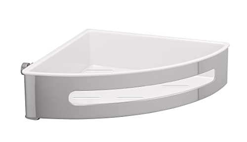WENKO Eckablage Premium Plus - Eckregal, Eckwandablage, Edelstahl rostfrei, 28.5 x 8.5 x 21 cm, Glänzend von WENKO