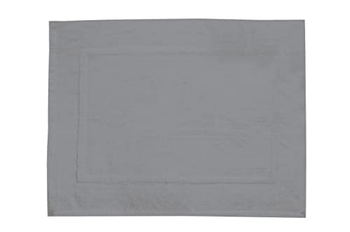 WENKO Frottier Duschvorleger Paradise, saugfähige & Pflegeleichte Badematte, aus 100% Baumwolle, waschbar, 50 x 70 cm, Grau von WENKO