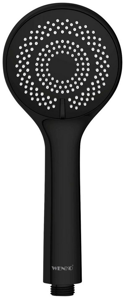 WENKO Handbrause Watersaving, (1-tlg), Schwarz matt, Ø 9,5 cm von WENKO