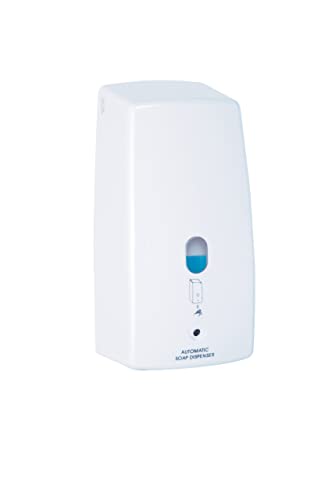 WENKO Infrarot Seifenspender Treviso Weiß - automatischer Flüssigseifen-Spender Fassungsvermögen: 0.65 l, Kunststoff, 11 x 22.5 x 10.5 cm, Weiß, 18416100, 22.5 x 10.5 x 11 cm von WENKO