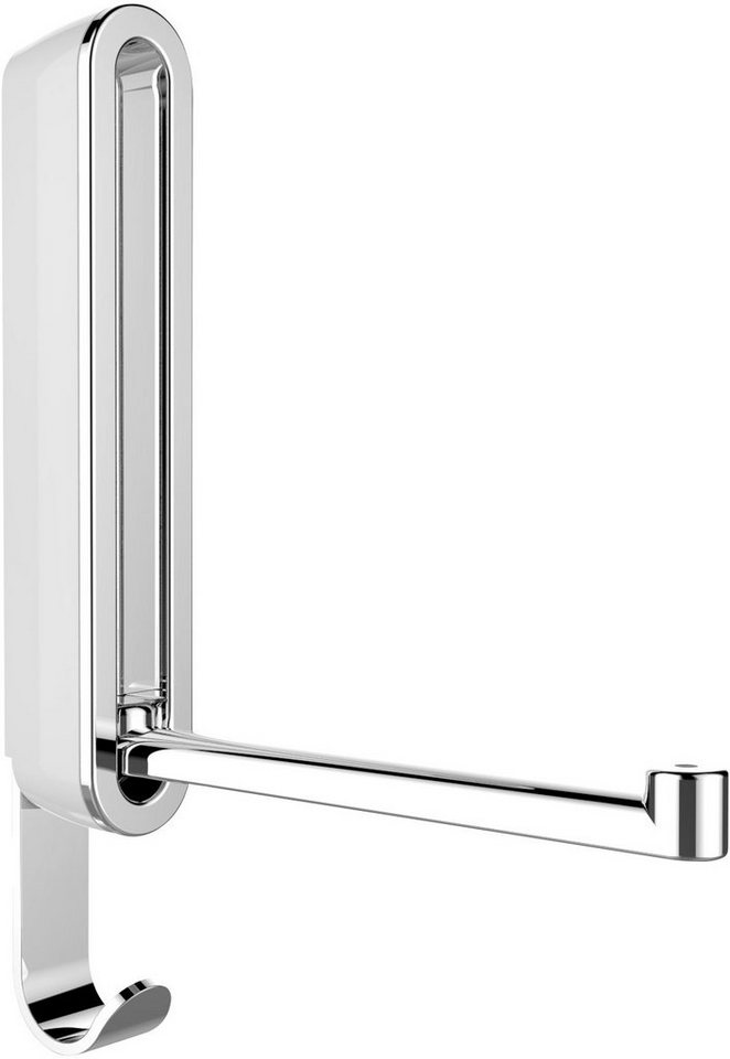 WENKO Klapphaken Premium Sigma, im ovalen Premium-Design aus stabilem Kunststoff von WENKO