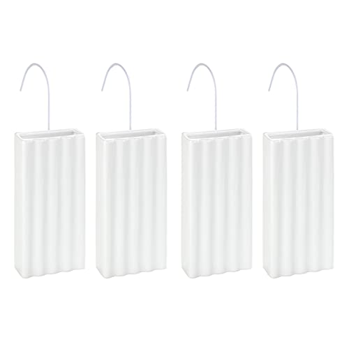 WENKO Luftbefeuchter mit Linienstruktur, 4er Set, klassischer Verdunster aus hochwertiger Keramik zur einfach Aufhängung an gängigen Heizkörpern, stromsparender Raumbefeuchter, 9 x 19,5 x 4 cm, Weiß WENKO Luftbefeuchter mit Linienstruktur, 4er Set, klassischer Verdunster aus hochwertiger Keramik zur einfach Aufhängung an gängigen Heizkörpern, stromsparender Raumbefeuchter, 9 x 19,5 x 4 cm, Weiß von WENKO