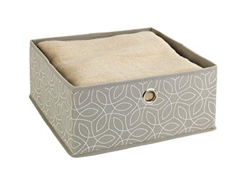 WENKO Schubladenorganizer Balance 2er Set - 2er Set, Aufbewahrungsboxen für Schubfächer, Polypropylen, 28 x 13 x 28 cm, Taupe von WENKO